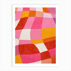 Distorted Checkerboard Art Print