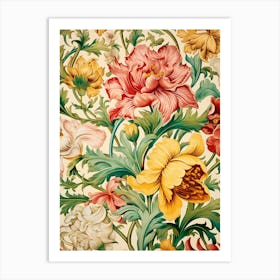 Floral Wallpaper 112 Art Print