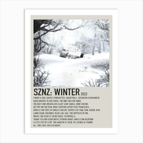 Sznz Winter 2022 Poster Art Print