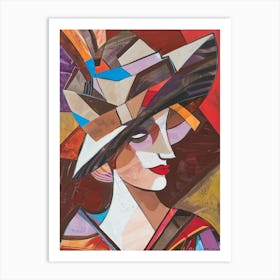 Abstract Hat Art Print