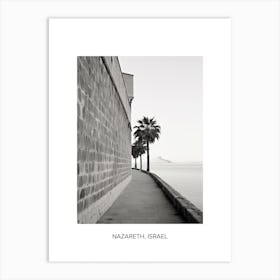 Poster Of Rhodes, Greece, Photography In Black And White 1 Art Print