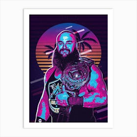 Braun Strowman 80s Retro Art Print