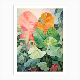 Tropical Plant Painting Fiddle Leaf Fig 2 Art Print