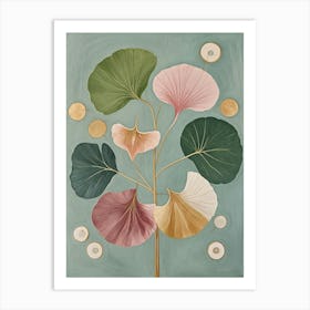 Dance Of The Ginkgo Leaves Art Print