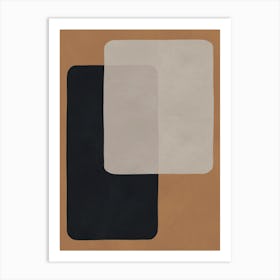 Abstraction on brown background 5 Art Print