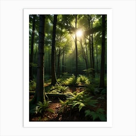 3d Forest Art Print