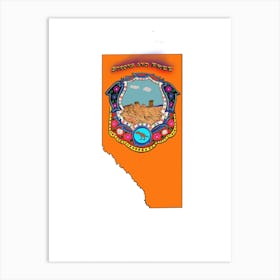 Alberta Pop Art 1 Art Print