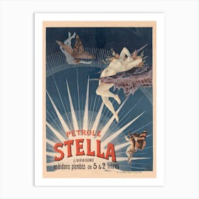 Pétrole Stella Vintage Advert Art Print