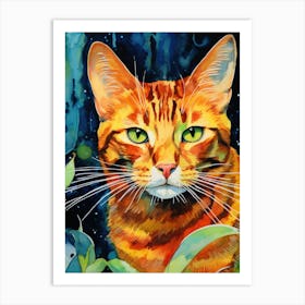 Orange Tabby Cat 1 Art Print