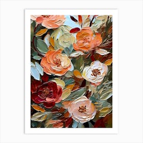 Abstract Floral Painting Art Print