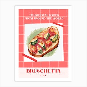 Bruschetta, Italian Cusine 2 Foods Of The World Art Print