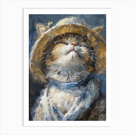 Cat In A Hat 3 Art Print