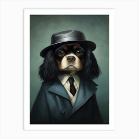 Gangster Dog Cavalier King Charles Spaniel 2 Art Print