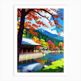 Autumn In Kyoto 1 Art Print