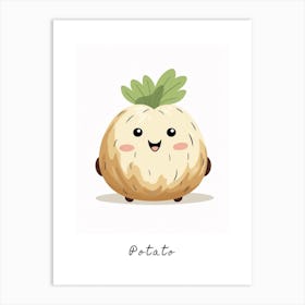 Friendly Kids Potato Poster Art Print