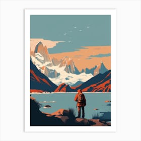Patagonia 2 Travel Illustration Art Print