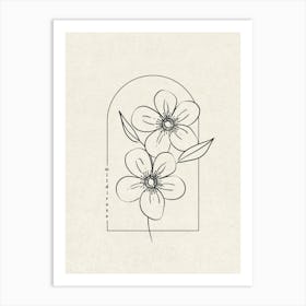 Wild Rose Flower Art Print