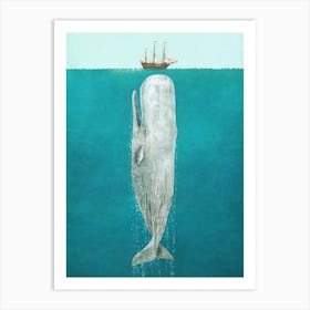 The Great White Whale Art Print
