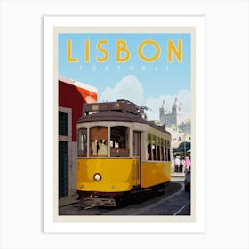 Lisbon Portugal Travel Poster Art Print