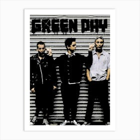 Green Day band music 5 Art Print