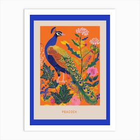 Spring Birds Poster Peacock 5 Art Print