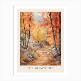Autumn Forest Landscape The Ziarat Juniper Forest Pakistan Poster Art Print