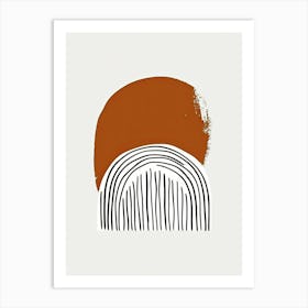 Tunis Framework Minimalist Bauhaus Art Print