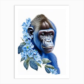 Baby Gorilla Gorillas Decoupage 1 Art Print