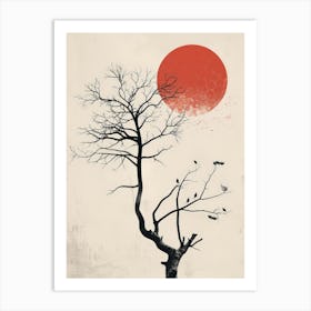 Tree With Birds Art Print