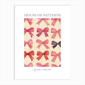 Cherry Bows Collection 1 Pattern Poster Art Print