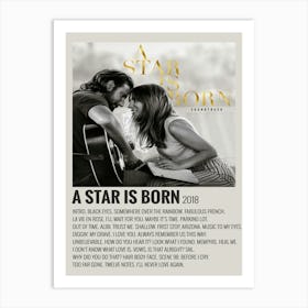 A Star Is Born 2018 By Maja Poster Art Print