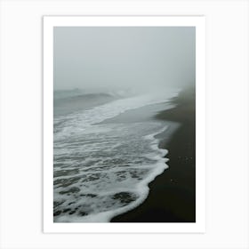 Fog On The Beach Art Print