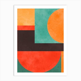 Color geometry in harmony 8 Art Print