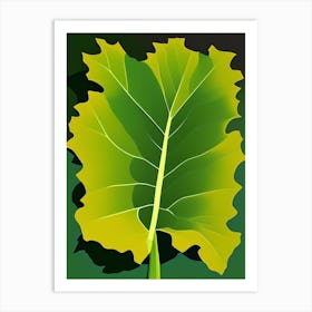 Wild Mustard Leaf Vibrant Inspired Art Print