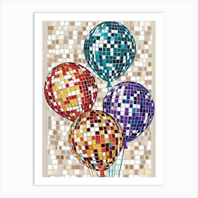 Disco Balloons 2 Art Print