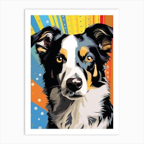 Pop Art Border Collie Art Print