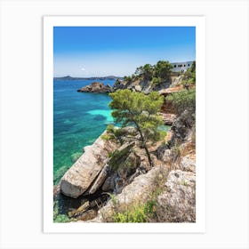 Rocky Coast Of Mallorca Cala Fornells Art Print