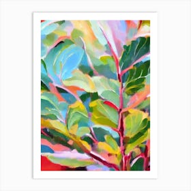 Fiddle Leaf Fig Impressionist Painting Art Print