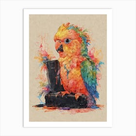 Colorful Parrot 12 Art Print