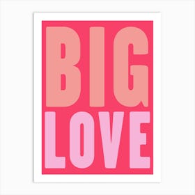 Big Love In Pink Art Print