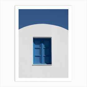 Window In Santorini Art Print