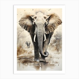 Mystic Jungle Elephant S Journey Art Print