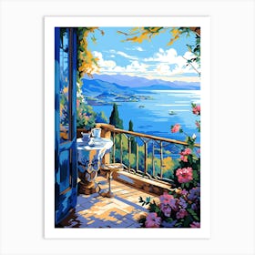 View From The Balcony Art Print