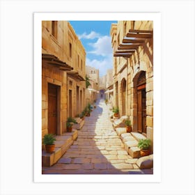 Street In The Old City 1 Art Print