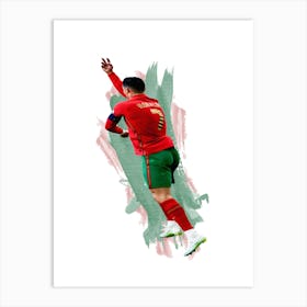 Ronaldo Portugal Painting Art Print