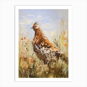 Bird Painting Grouse 4 Art Print