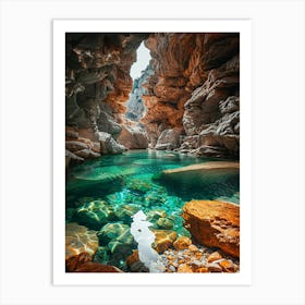 Caves In The Desert Art Print