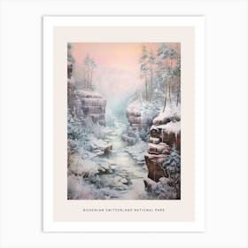 Dreamy Winter National Park Poster  Bohemian Switzerland National Park 4 Art Print
