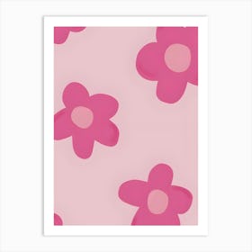 Pink Flowers Art Print