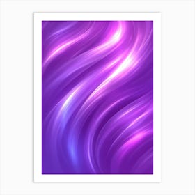 Abstract Purple Wavy Background Art Print